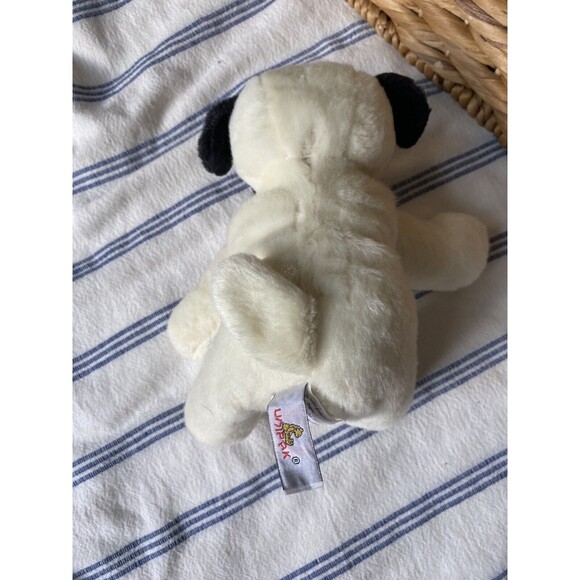 Unipak Design PUG Puppy Dog, Cream Black, Plush Stuffed Animal, 8” - Picture 3 of 7